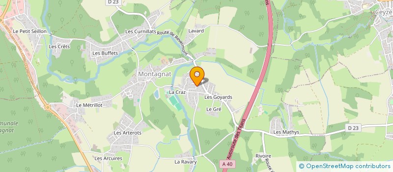 localisation de l'entreprise MADAME ALEXANDRA BOUILLET  MONTAGNAT