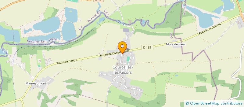 localisation de l'entreprise MADAME ALEXANDRA BOUILLOT  COURCELLES-LES-GISORS