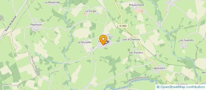 localisation de l'entreprise MADAME ALEXANDRA BOUIN  MOUTIER-MALCARD