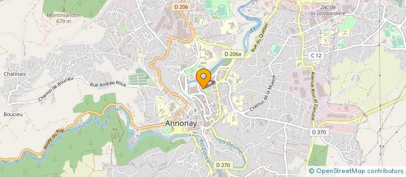 localisation de l'entreprise MADAME ALEXANDRA BOULANGER  ANNONAY