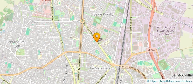 localisation de l'entreprise MADAME ALEXANDRA BOURDIERS  DIJON