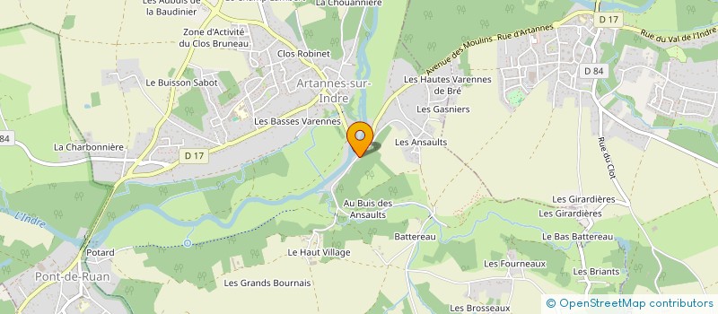 localisation de l'entreprise MADAME ALEXANDRA BRAULT  ARTANNES-SUR-INDRE