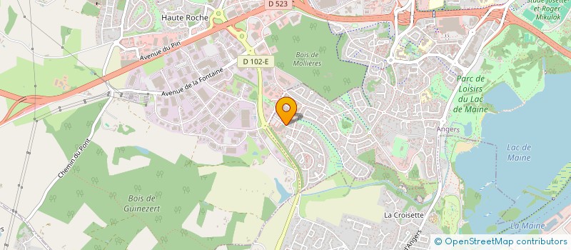 localisation de l'entreprise MADAME ALEXANDRA BRECHETEAU  ANGERS