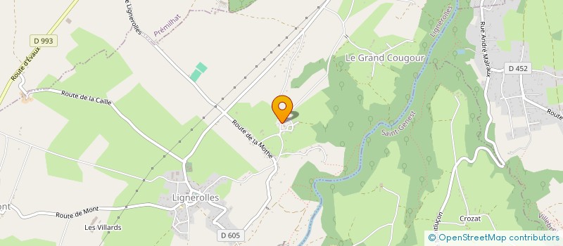 localisation de l'entreprise MADAME ALEXANDRA BREUIL  LIGNEROLLES