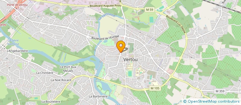 localisation de l'entreprise MADAME ALEXANDRA BRIN à VERTOU