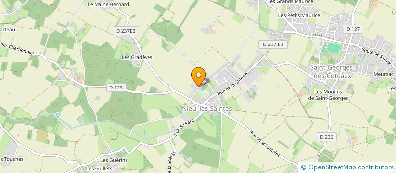 localisation de l'entreprise MADAME ALEXANDRA BRUNIE  NIEUL-LES-SAINTES