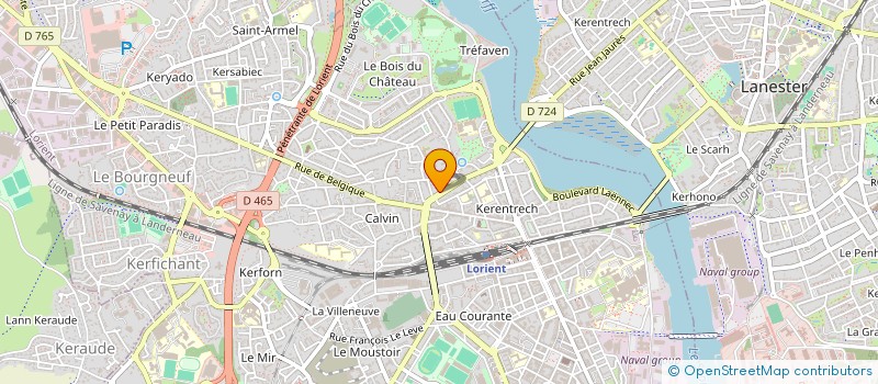 localisation de l'entreprise MADAME ALEXANDRA BULOURDE  LORIENT