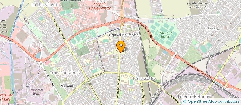 localisation de l'entreprise MADAME ALEXANDRA BURGAIN  REIMS