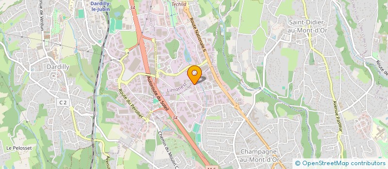 localisation de l'entreprise MADAME ALEXANDRA CABAUD  CHAMPAGNE-AU-MONT-D'OR