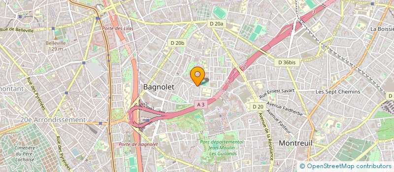 localisation de l'entreprise MADAME ALEXANDRA CAMARA à BAGNOLET