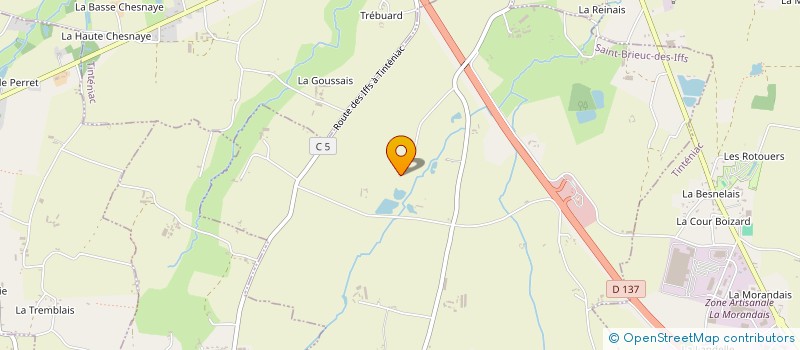 localisation de l'entreprise MADAME ALEXANDRA CARO  SAINT-BRIEUC-DES-IFFS