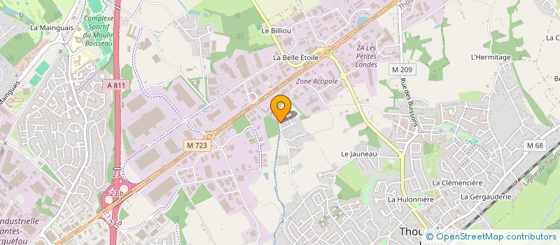 localisation de l'entreprise MADAME ALEXANDRA CASTAGNA  THOUARE-SUR-LOIRE