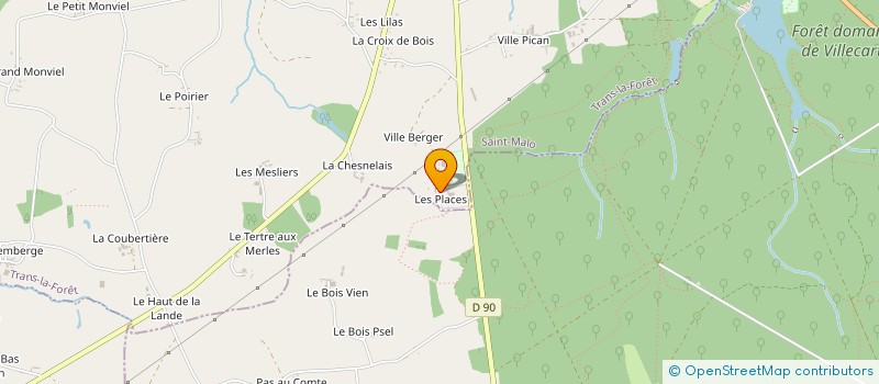 localisation de l'entreprise MADAME ALEXANDRA CAUUET  TRANS-LA-FORET