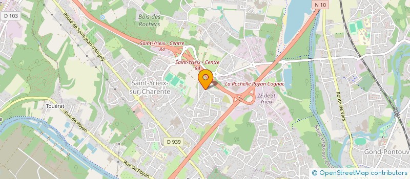 localisation de l'entreprise MADAME ALEXANDRA CHAPPUIS  SAINT-YRIEIX-SUR-CHARENTE