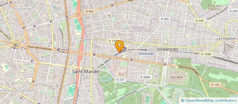localisation de l'entreprise MADAME ALEXANDRA CHARNOIS à VINCENNES