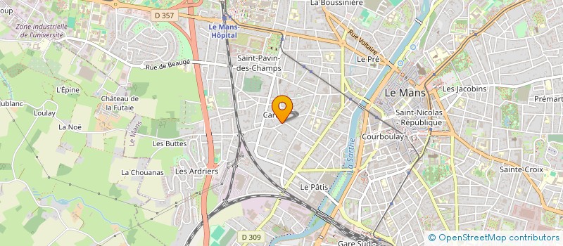 localisation de l'entreprise MADAME ALEXANDRA CHEVE  LE MANS