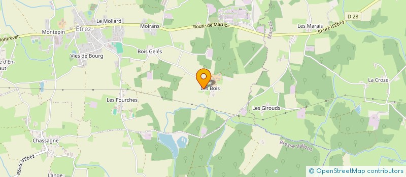 localisation de l'entreprise MADAME ALEXANDRA CLAEREBOUDT  BRESSE VALLONS