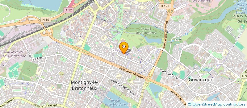 localisation de l'entreprise MADAME ALEXANDRA CLAPPIER  GUYANCOURT