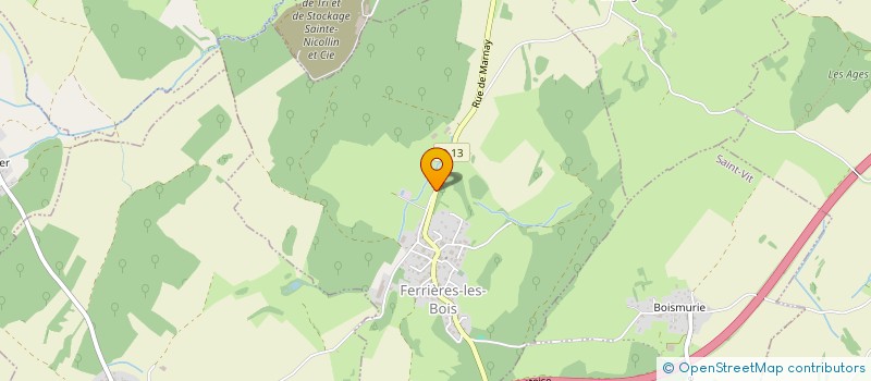 localisation de l'entreprise MADAME ALEXANDRA COLIN  CORCELLES-FERRIERES