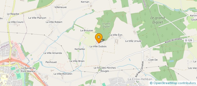 localisation de l'entreprise MADAME ALEXANDRA COLIN  LA CROIX-HELLEAN