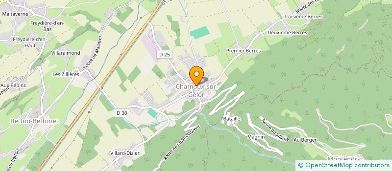 localisation de l'entreprise MADAME ALEXANDRA COMBET  CHAMOUX-SUR-GELON