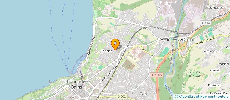 localisation de l'entreprise MADAME ALEXANDRA COMMUNOD à THONON-LES-BAINS