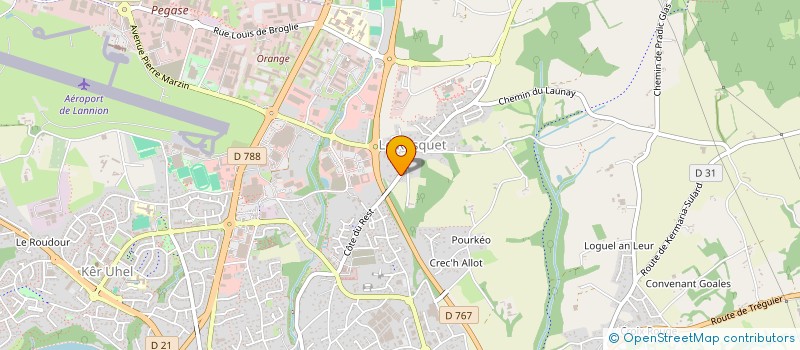 localisation de l'entreprise MADAME ALEXANDRA CORLOUER  LANNION