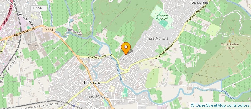 localisation de l'entreprise MADAME ALEXANDRA CORTES  LA CRAU