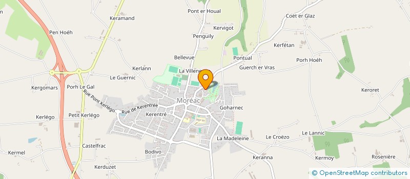 localisation de l'entreprise MADAME ALEXANDRA COSSON  MOREAC