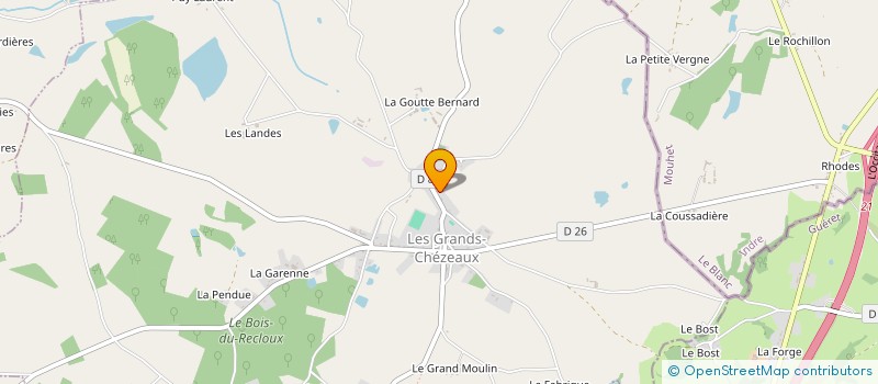 localisation de l'entreprise MADAME ALEXANDRA COURET à LES GRANDS-CHEZEAUX