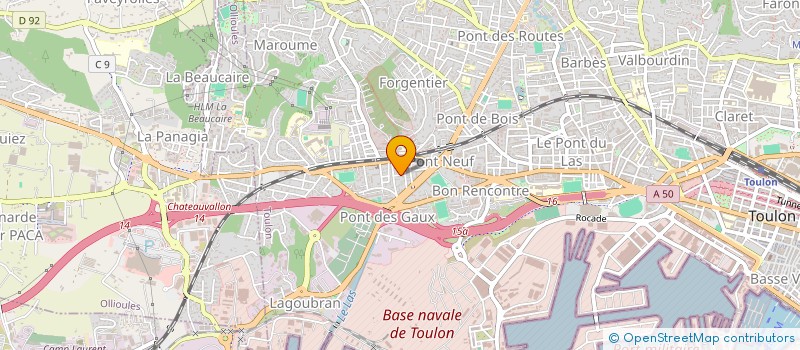 localisation de l'entreprise MADAME ALEXANDRA CROST  TOULON