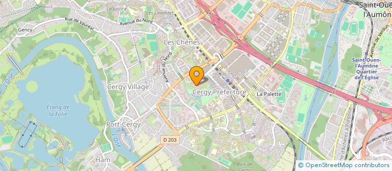 localisation de l'entreprise MADAME ALEXANDRA DA SILVA  CERGY