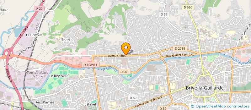 localisation de l'entreprise MADAME ALEXANDRA DA SILVA à BRIVE-LA-GAILLARDE