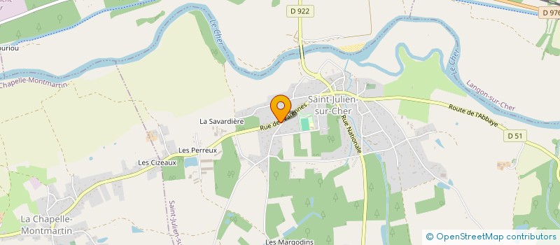 localisation de l'entreprise MADAME ALEXANDRA DAMBREVILLE  SAINT-JULIEN-SUR-CHER