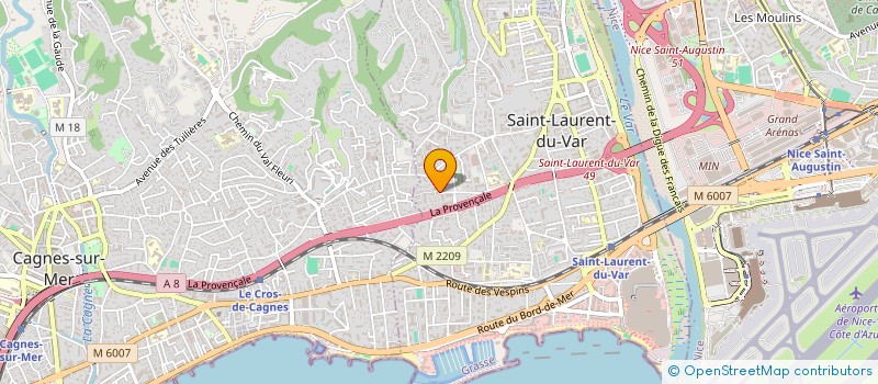 localisation de l'entreprise MADAME ALEXANDRA DAMIANO à SAINT-LAURENT-DU-VAR