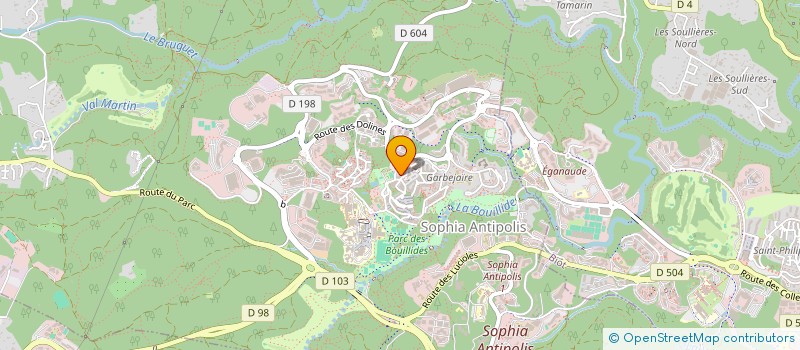 localisation de l'entreprise MADAME ALEXANDRA DANCKOF  VALBONNE