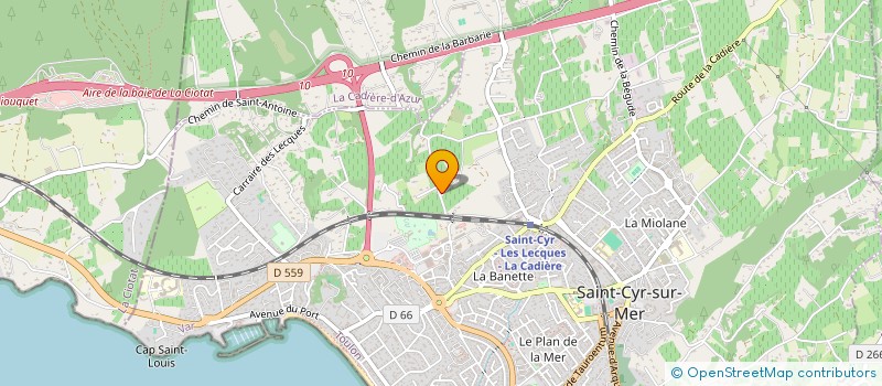 localisation de l'entreprise MADAME ALEXANDRA DARDOIZE à SAINT-CYR-SUR-MER