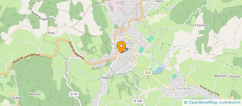 localisation de l'entreprise MADAME ALEXANDRA DEBARD  SAINT-BONNET-LE-CHATEAU