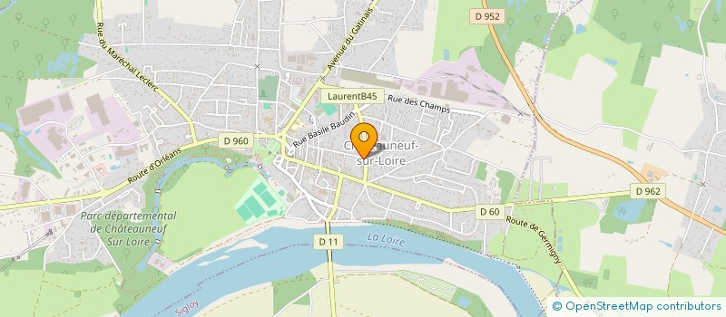 localisation de l'entreprise MADAME ALEXANDRA DELAPORTE à CHATEAUNEUF-SUR-LOIRE
