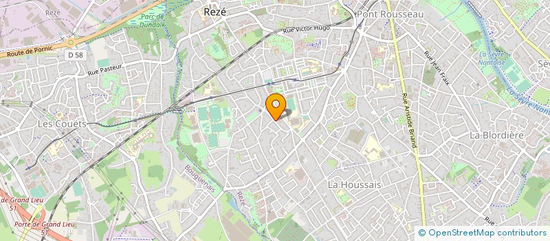 localisation de l'entreprise MADAME ALEXANDRA DELETANG  REZE