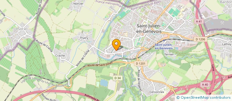 localisation de l'entreprise MADAME ALEXANDRA DELORT  SAINT-JULIEN-EN-GENEVOIS