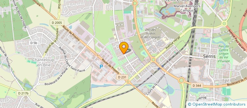 localisation de l'entreprise MADAME ALEXANDRA DENEFLE  MONTEVRAIN