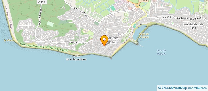 localisation de l'entreprise MADAME ALEXANDRA DERVIN à LA TRANCHE-SUR-MER