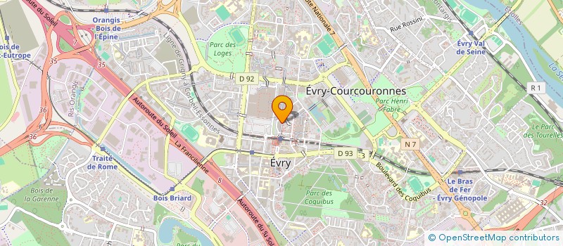 localisation de l'entreprise MADAME ALEXANDRA DESMAISON  EVRY-COURCOURONNES