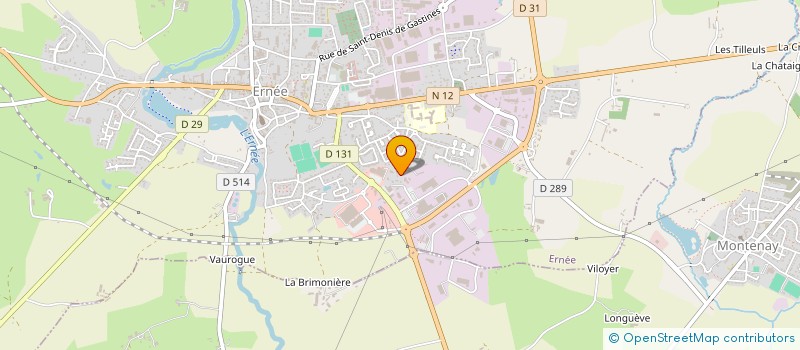 localisation de l'entreprise MADAME ALEXANDRA DHOMMEE  ERNEE