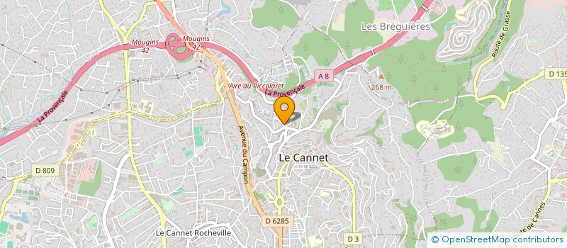 localisation de l'entreprise MADAME ALEXANDRA DUBOIS à LE CANNET