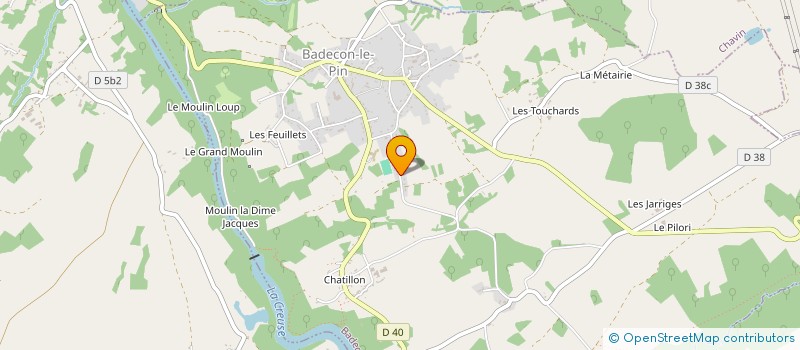 localisation de l'entreprise MADAME ALEXANDRA DUBREUCQ à BADECON-LE-PIN