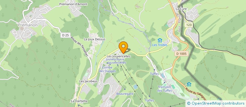 localisation de l'entreprise MADAME ALEXANDRA DUBREUIL  PREMANON