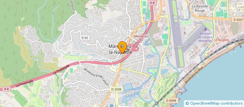 localisation de l'entreprise MADAME ALEXANDRA ELLES à MANDELIEU-LA-NAPOULE