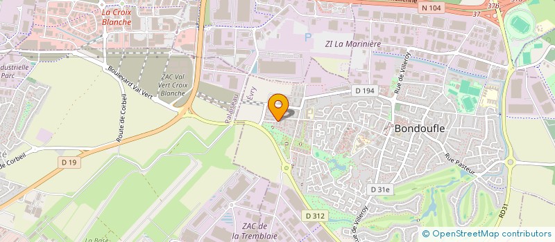 localisation de l'entreprise MADAME ALEXANDRA EMIDOF  BONDOUFLE